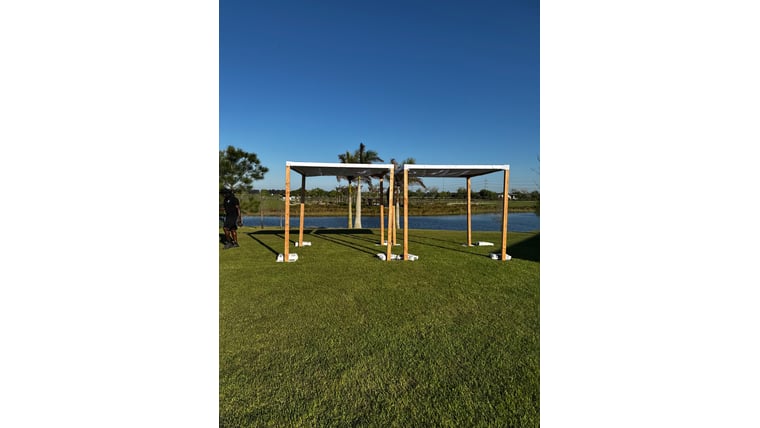 Cabana Wooden 8' x 8' — alternate view