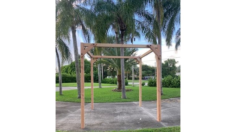 Cabana Wooden 8' x 8' — alternate view