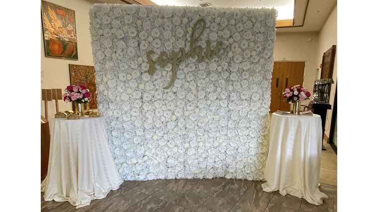 Flower Wall 8'x8'